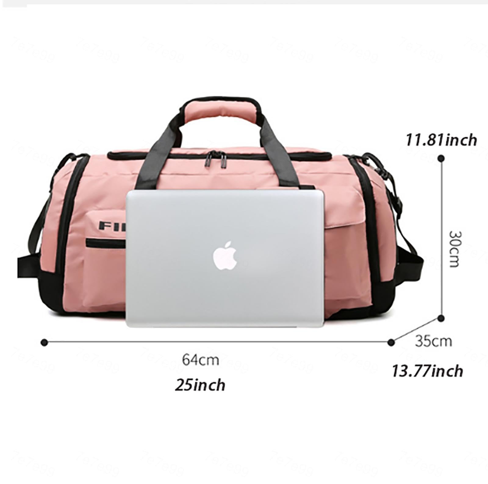 Borsone da Viaggio da 65 Litri, Borsa da Viaggio Grande Multifunzionale per Il Fine Settimana, Borsa da Palestra Sportiva Grande 3 in 1 con Scomparto per Scarpe e Vestiti Bagnati,C