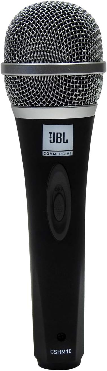 Commercial CSHM10 Handheld Dynamic XLR Unidirectional Microphone With On/Off Switch (Cable Not Included) Black, Medium