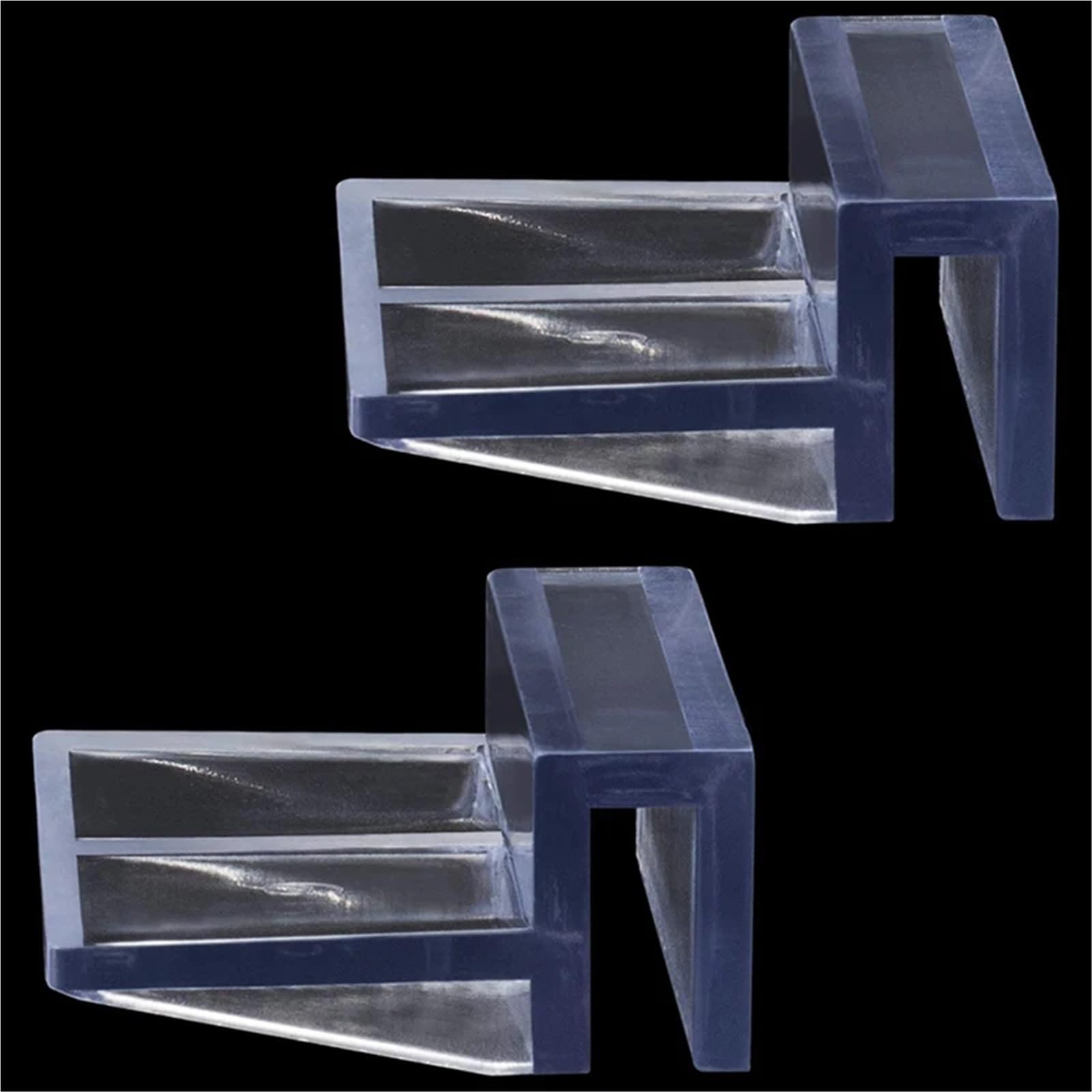 50 Stück randlose Aquarium-Glasabdeckungsstützen – Acryl-Halterungsclips für Aquariumdeckel (A3)