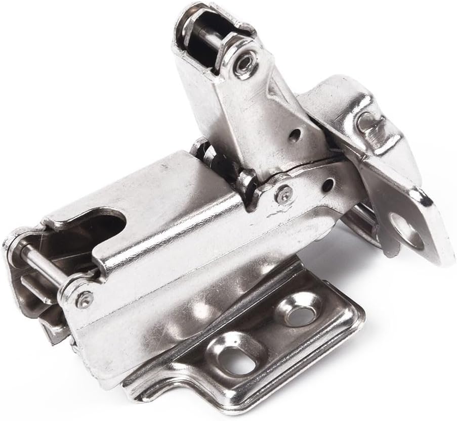 Heavy Duty 165 Degree Combination Hinge Corner Cabinets Nickel Plated Steel, Adjustable Door Opening Angle 135 170 Degrees