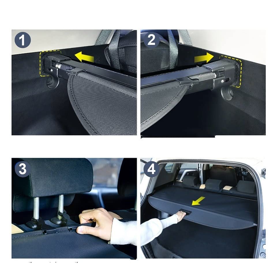 Rideau d'espacement de porte-bagages rétractable pour protéger le coffre de SUBARU XV 2021 - 3