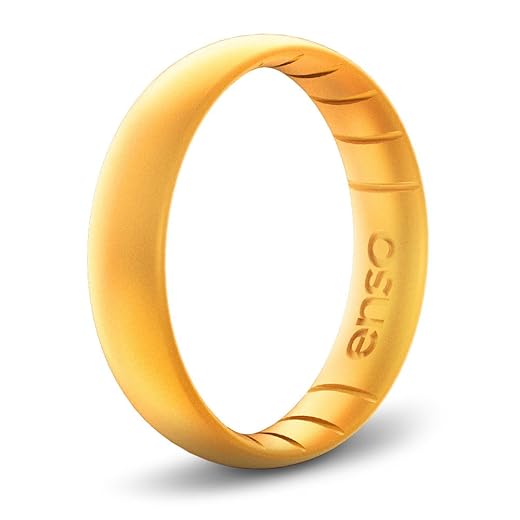 Can You Wear Gold Jewelry in an Mri Enso Rings Thin Elements Silicone Ring Infused with Precious Elements – Stackable Wedding Engagement Band – 4.3mm Wide, 1.75mm Thick