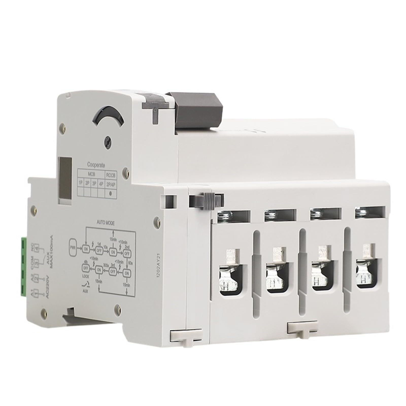 GRD9L-R Auto Recloser z Typowym RCCB RCD ELCB 40A 63A 30mA 100mA 300mA Wyłącznikem Bezpieczeństwa GRD9L-R-AC220V-AUTO(Typ A-4P-40A-30mA)