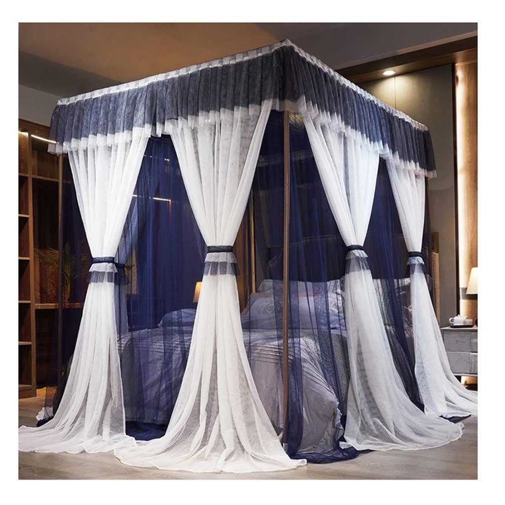 Mosquitera dosel de cama estilo princesa europea con soporte doble 200x220