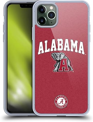 Miniatura 166 de Head Case Designs Funda de gel con logotipo oficial de la Universidad de Alabama UA [protección de grado militar] compatible con Apple iPhone 11