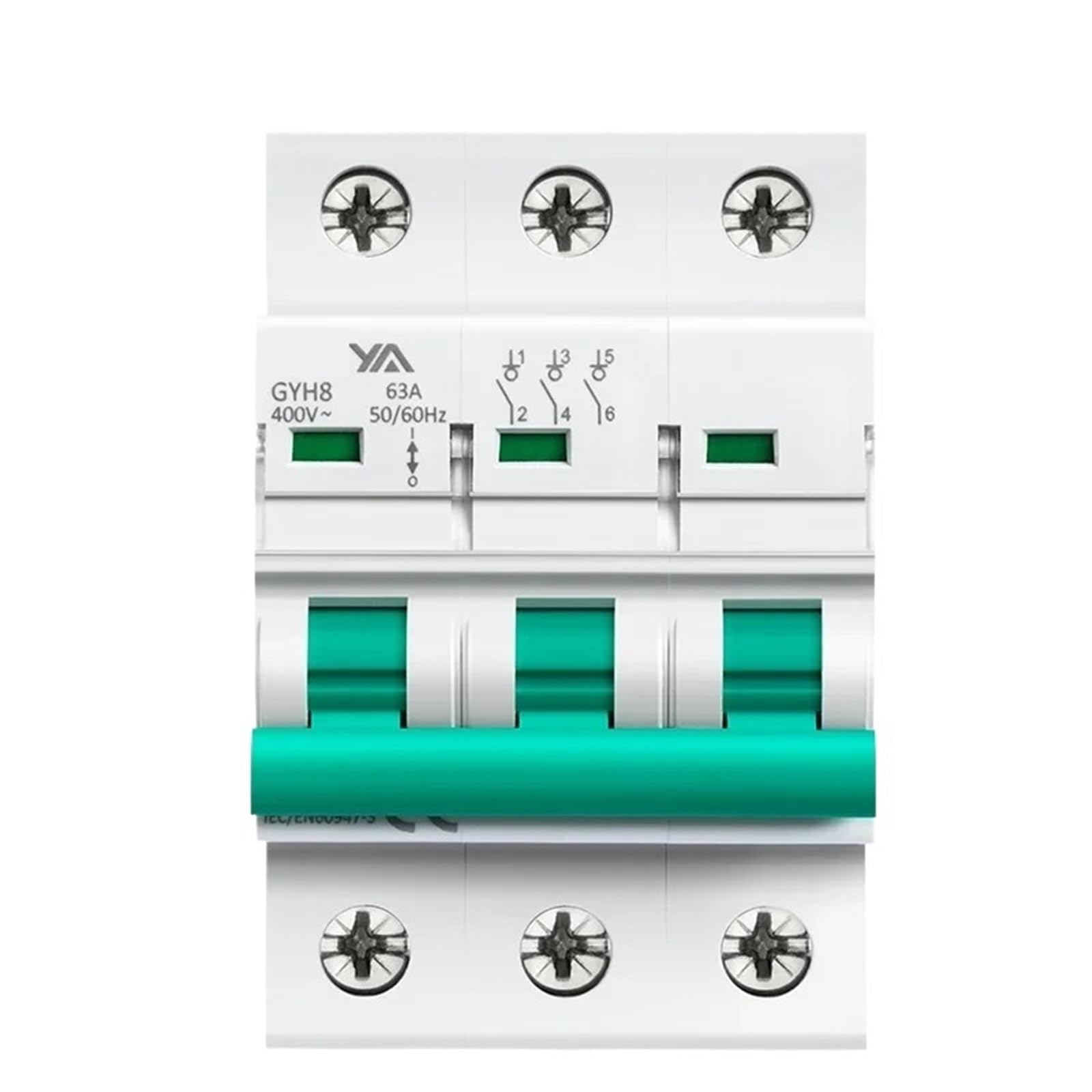 Disyuntor industrial trifásico GYH8 de 100A con alta capacidad de aislamiento a 400V 5