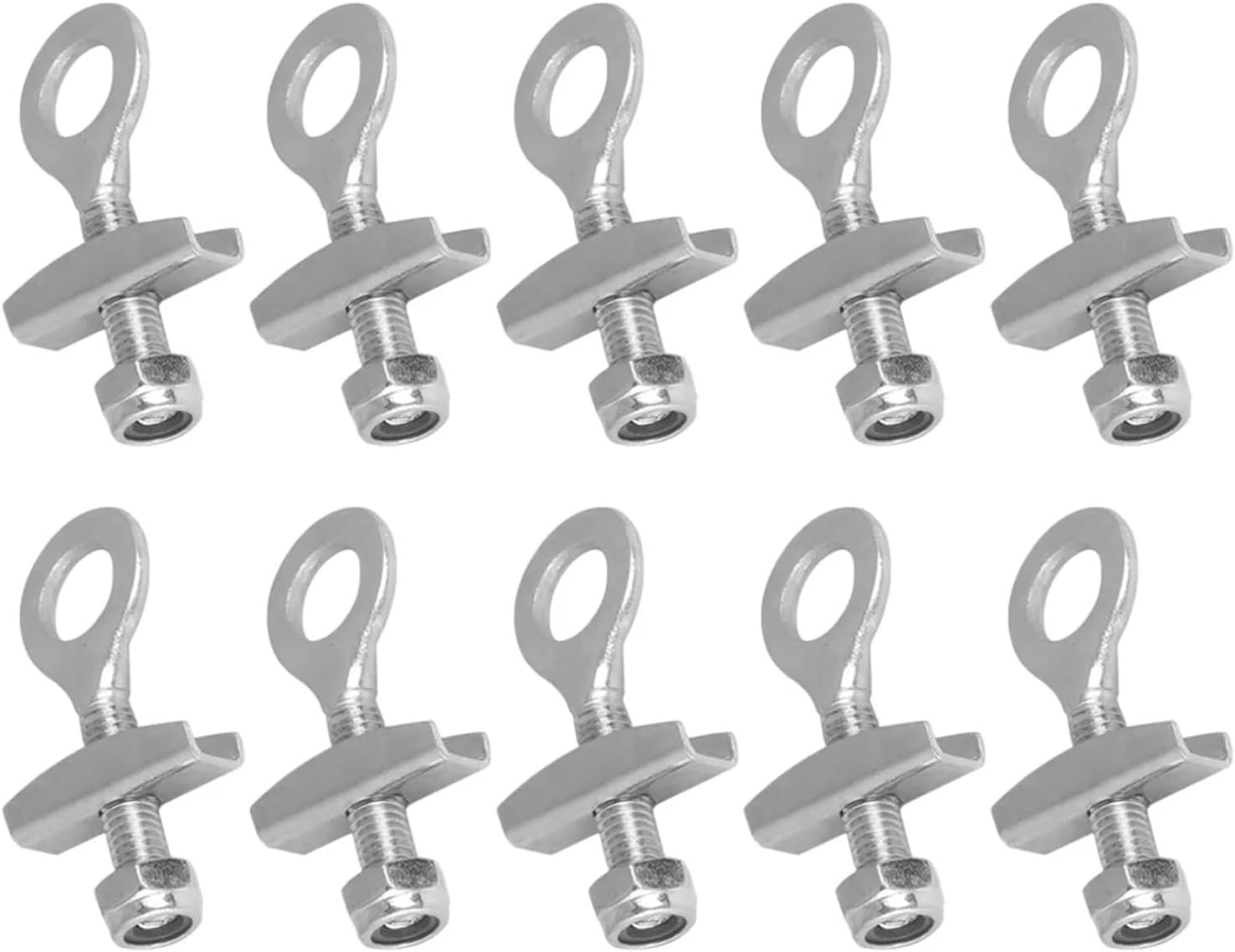 Bike Chain Tensioner 45 Pieces of Bicycle Chain Link Folding Accessories Tension Adjusters Zippers for Single Speed Bicycle Ebike Bikes