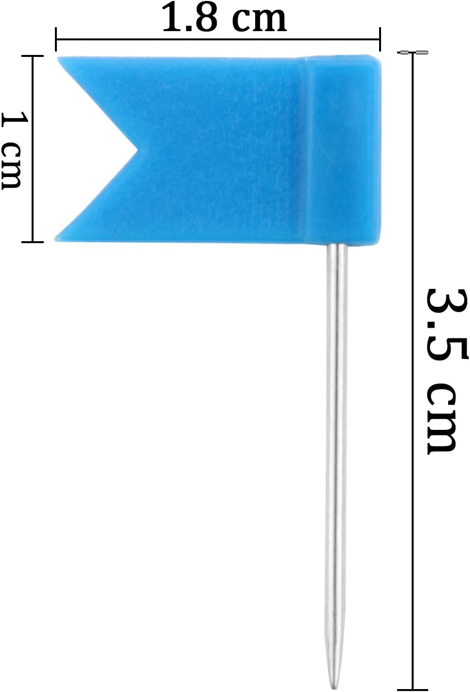 SUBANG 160 Pieces Flag Push Pins Flag Map Pins, 8 Boxes Flag Colorful Map Tacks Push Tacks for Learning Working