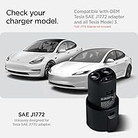 Vista 2 de Spigen J1772 Adaptador de Carga Puerta Dock para Todos los Tesla Model 3