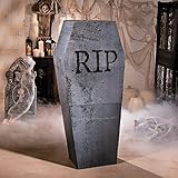 Halloween Coffin Cardboard Stand Up (almost 5 feet tall) Halloween Party Decor