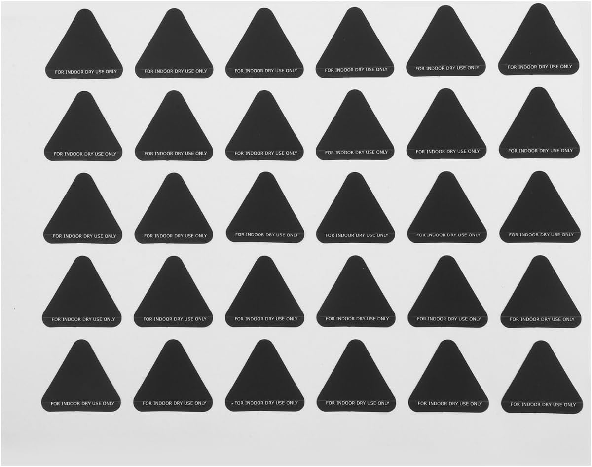 30-Pack Hot Surface Warning Stickers Thermochromic Color Changing Labels for Food Heat Lamps Kettles Anti-Scald Safety Alerts 0.78X0.70In