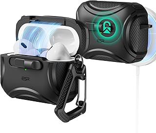 ESR for AirPods Pro Case (2023/2022/2019, 2nd/1st Gen), Compatible with AirPods Pro 2nd Generation (USB-C/Lightning Cabl...