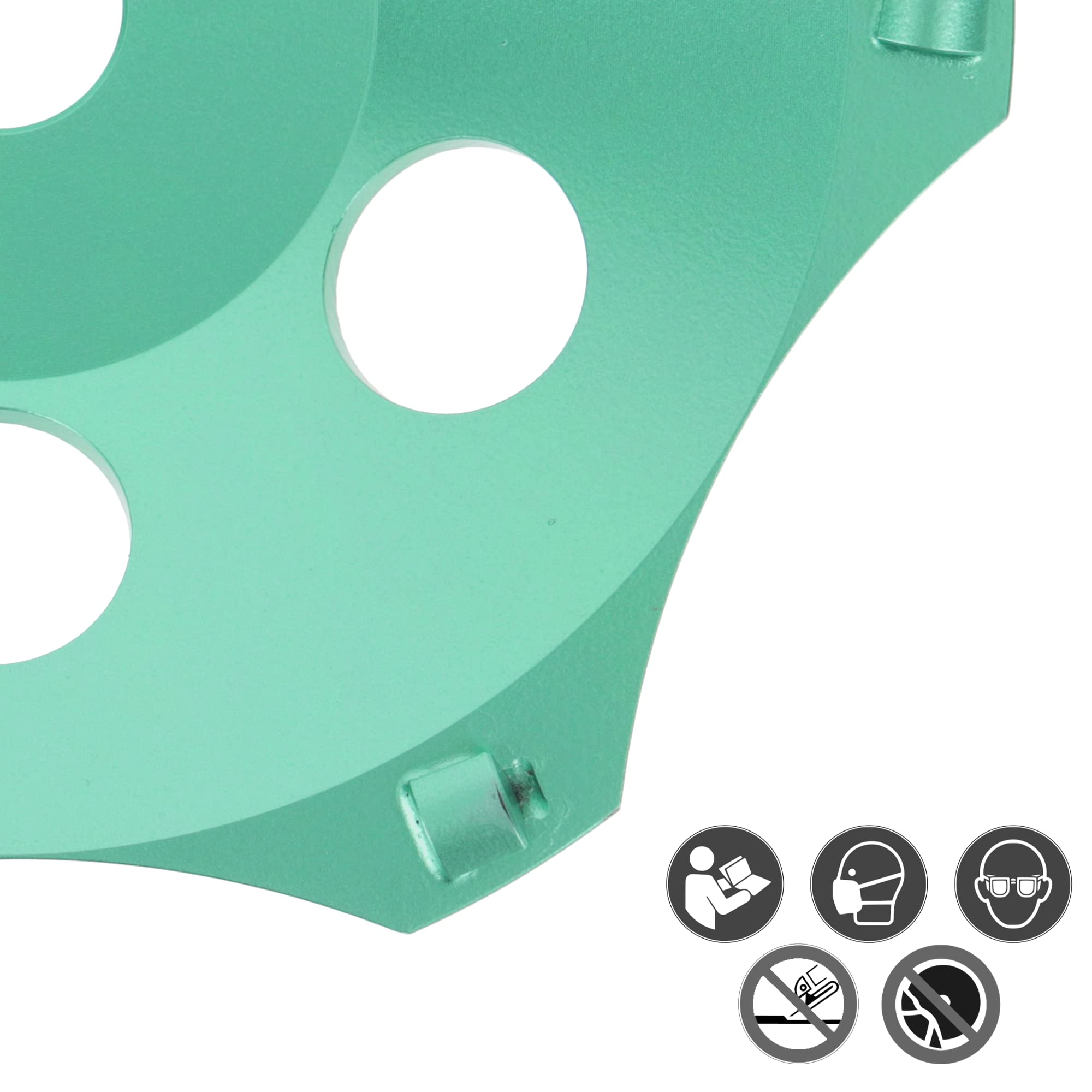 PRODIAMANT Profi PKD meule boisseau diamantée 180 mm admission 22 mm Meule boisseau diamantée 6 segments PDX829.793 180mm, pour adhésifs, peintures, revêtements et époxy.