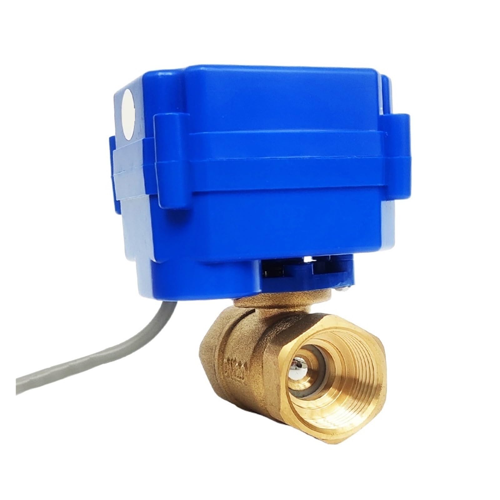 Válvula de bola eléctrica de latón de 3/4" DN20 con control motorizado CR01 para control de flujo