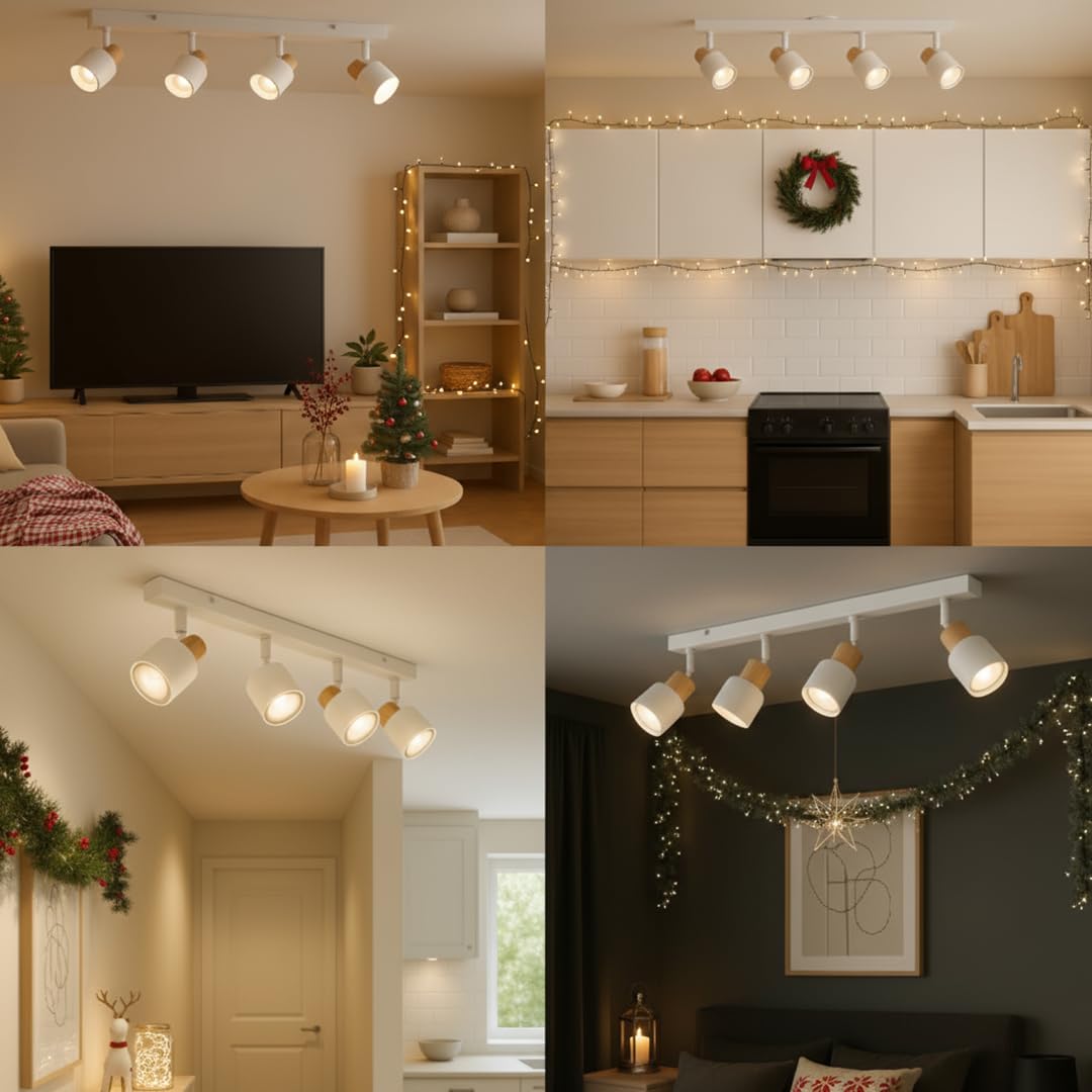 Brilliant Pini LED Spotbalken 4x GU10, 58 cm, Schwenkbar, Dimmbar