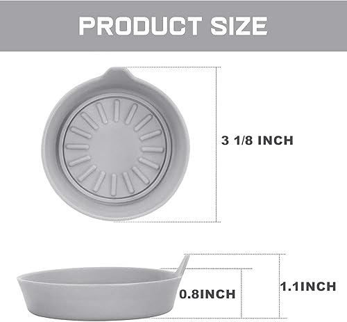 Miniatura 6 de Seven Sparta Posavasos de silicona para portavasos de automóvil, posavasos universales para vehículos, juego de 4 unidades, 3-18 pulgadas de