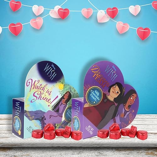 Miniatura 4 de Wish Movie - Caja de chocolate con leche y corazón, regalo para el día de San Valentín, 1.6 onzas (paquete de 2)