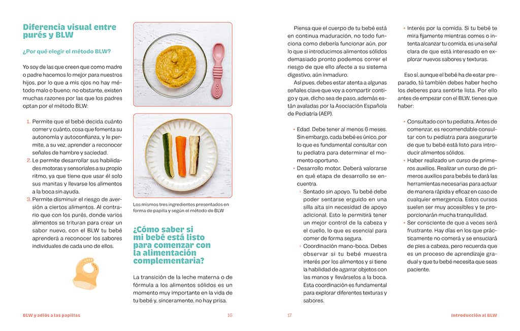 Baby-led weaning y adiós a las papillas: Pautas, trucos y recetas sencillas para que tu bebé coma solo (Embarazo, bebé y crianza)