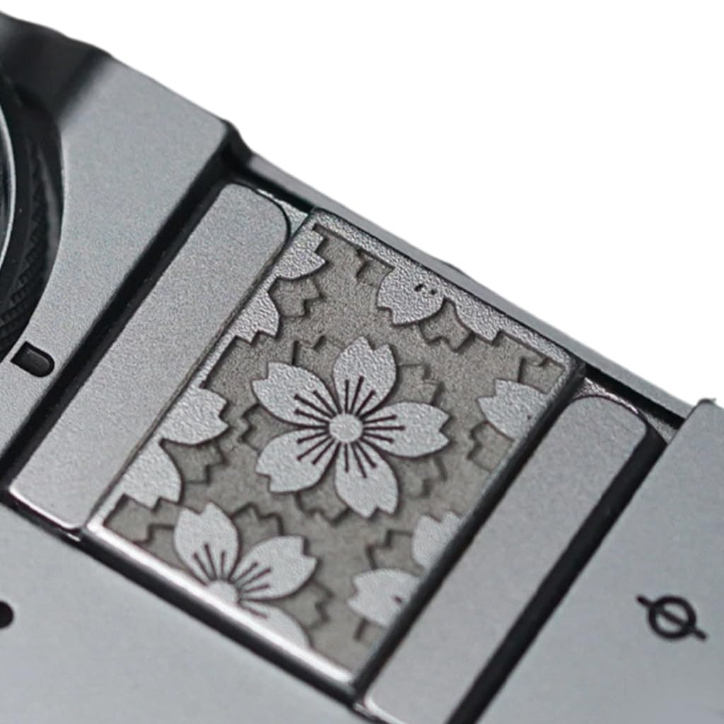 Tsophreniq Durability Brass Shutter Release Button with Engraveds Florals Pattern for XT30 A7C2 Camera Enhances Grip