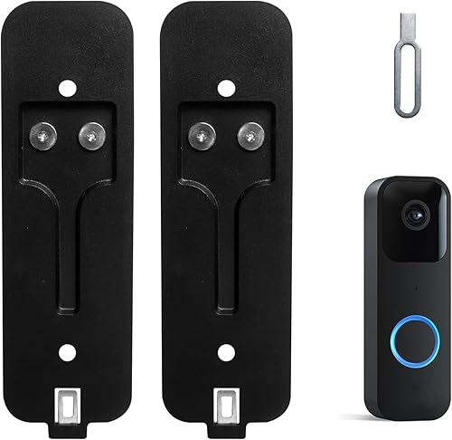 Miniatura 7 de Placa trasera para timbre de Blink Doorbell, soporte para timbre de puerta, clip de retención de metal mejorado, reemplazo de placa trasera para