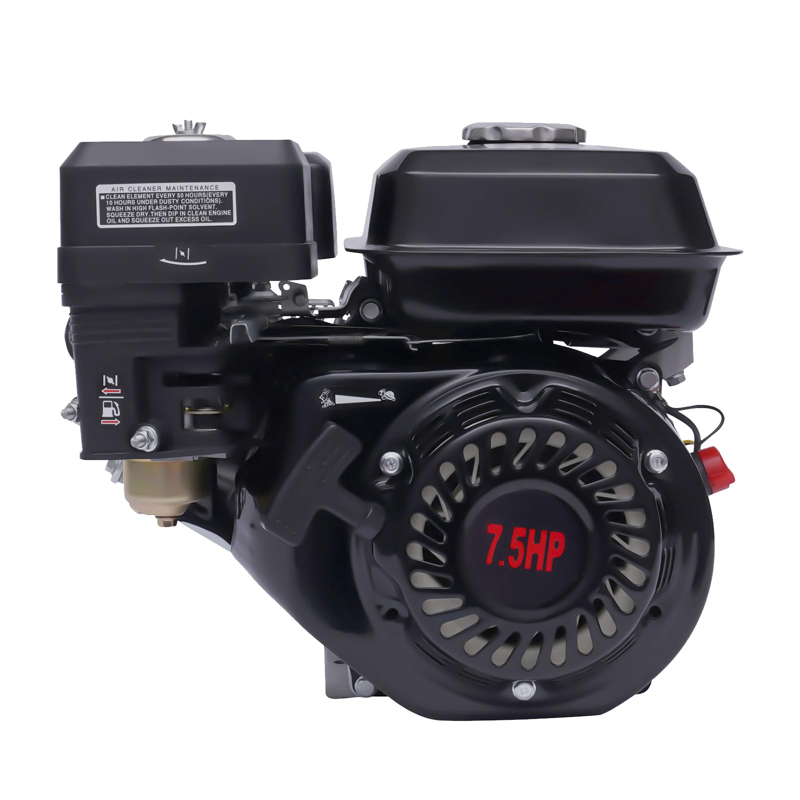 7,5 pk 4-takt benzinemotor, Go-karts motor, eencilinder, staande motor, 5100 W, 215 cc, draagbare aandrijfmotor met oliepeilbeschermingsfunctie voor landbouwapparaten, thuisback-up 7,5 pk 4-takt benzinemotor, Go-karts motor, eencilinder, staande motor, 5100 W, 215 cc, draagbare aandrijfmotor met oliepeilbeschermingsfunctie voor landbouwapparaten, thuisback-up