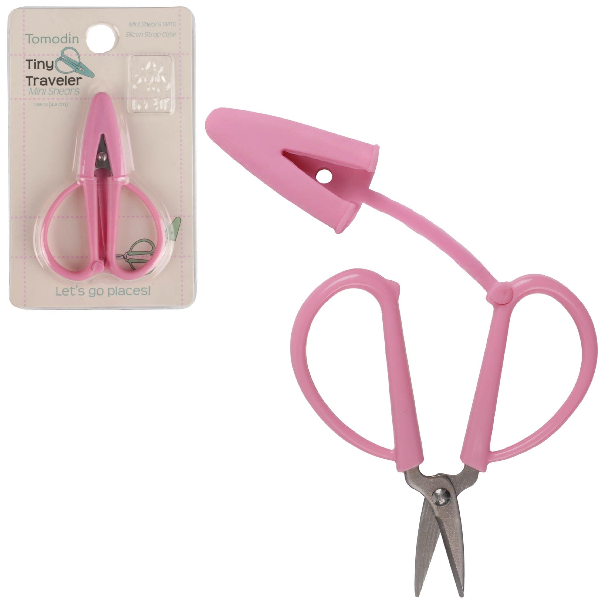 JubileeYarn Tiny Traveler Units - Portable TSA Compliant Mini Airplane Snips - Sea Pink - 1 Unit