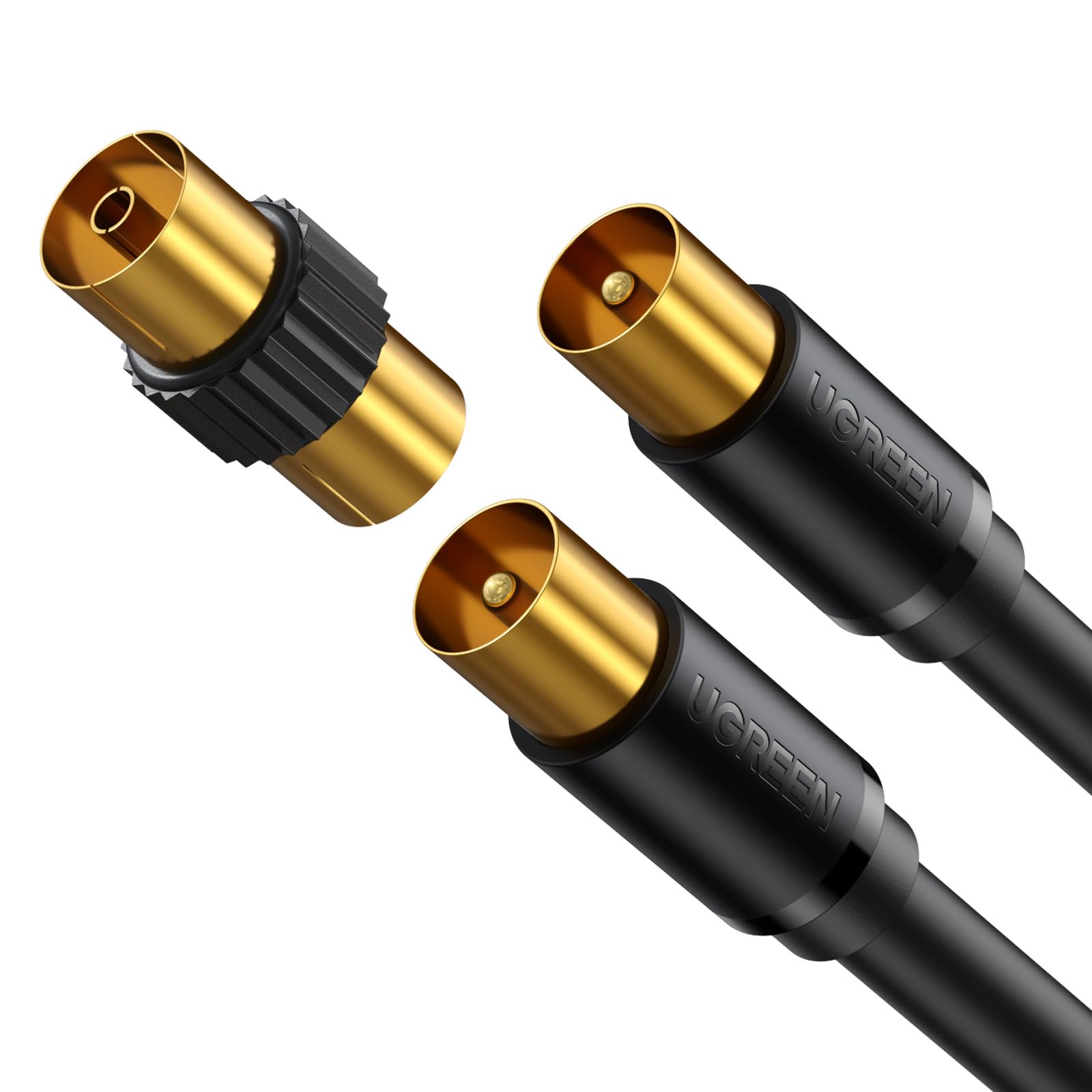 UGREEN TV Aerial Cable Male to Male/Female TV Coaxial Cable Ferrite ...