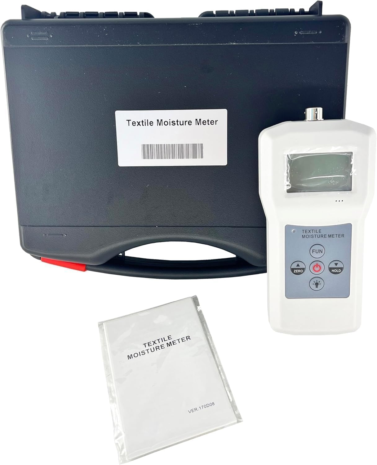 Textile Moisture Content Measurement Textile Moisture Meters with Measuring Range 4 To 90 Percent Accuracy ± 0.5% n Resolusion 0.1 Automatic Temperature Compensation