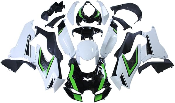 Injection Mold Full Fairing Kit Fit For Kawasaki 2021 2022 2023 2024 2025 ZX10R Ninja 21 22 23 24 25 ZX-10R Fairings ABS Plastic Motorcycle Bodywork Gloss White Green Body Kit Cowlings