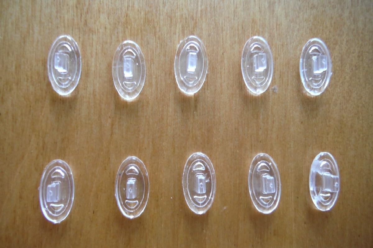 5 Pairs 10 Pcs Nose Pads Nose Pieces Replacement for Oakley Wiretap Crosshair Inmate Half Wire Tightrope Maui Jim Kawika ..Push in Silicone Comfort Flexible Part Sunglasses Eyeglasses