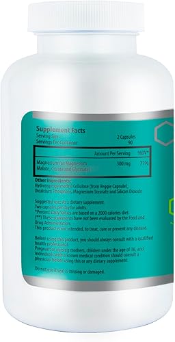 Miniatura 3 de Complejo Tri-Magnesio  180 cápsulas (suministro para 90 días)  Suplemento de magnesio de alta potencia por Saint-Marie de Los Andes