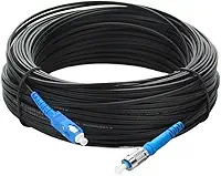 Cabo de fibra óptica interno 100M Drop SC Singlemode Patch Cord SC-FC 1 Core Jumper de fibra óptica para telecomunicações