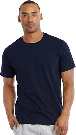 TOP PRO Mens Extra Soft Combed Cotton Short Sleeve Crewneck T-Shirts