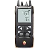 Testo 512-1 Manometer for Differential Pressure – Gas Flow and Pressure Measurement in Heating Systems, Air Conditioning, and Ventilation – Digital Manometer 0 to +80 InH2O - App Connectivity
