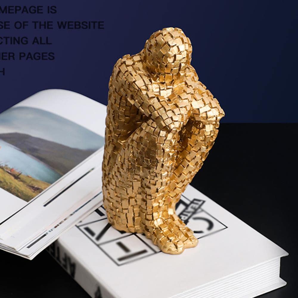 Beeldjes Beeldjes Boekenkast Sculptuur Hars Handwerk Lezen Standbeeld