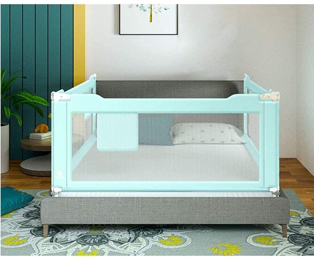 Bebé Parque Infantil Cama anticaída para niños Barandilla de Seguridad Cama abatible Vertical Sin barreras Riel de Valla Altura Ajustable Anticolisión Juguete anticaída (Tamaño: 18