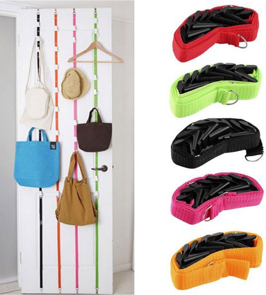 2 Pack for 16 Caps Adjustable Over The Door Caprack Hang Up Organizer Baseball Cap Belt Hanger