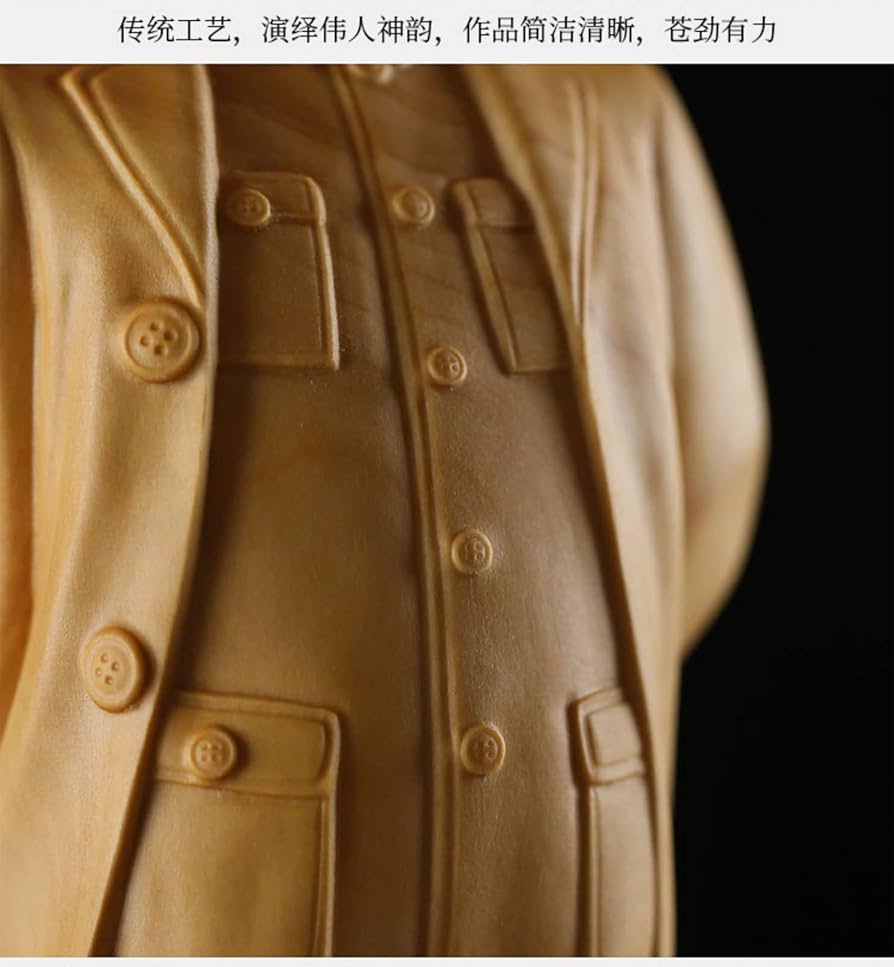 陶製「毛沢東(?)」喇叭(ラッパ)吹奏立像 陶製「毛沢東(?)」喇叭(ラッパ)吹奏立像