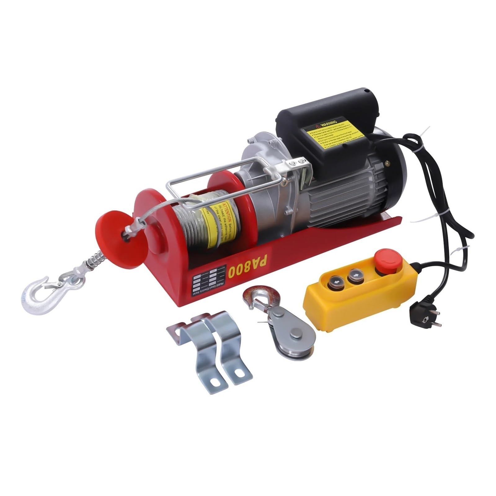 800 Kg/1764 Lbs Elektrische Hebemaschine, 1450 W Hubkapazität, 10 M/min Hubgeschwindigkeit Mit Fernbedienung, Industriewinde Elektrischer Hebezeug-Stützarm flaschenzug