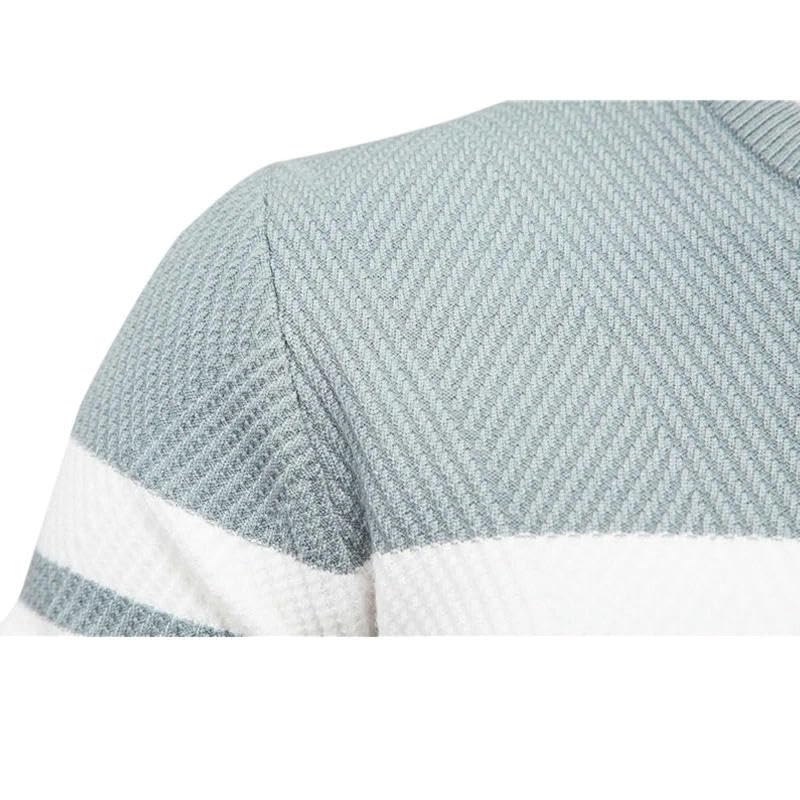 Autumn Pullover Men's Sweater O-Neck Patchwork Long Sleeve Warm Slim Winter Sweaters Men Casual Sweater Men Clothing3