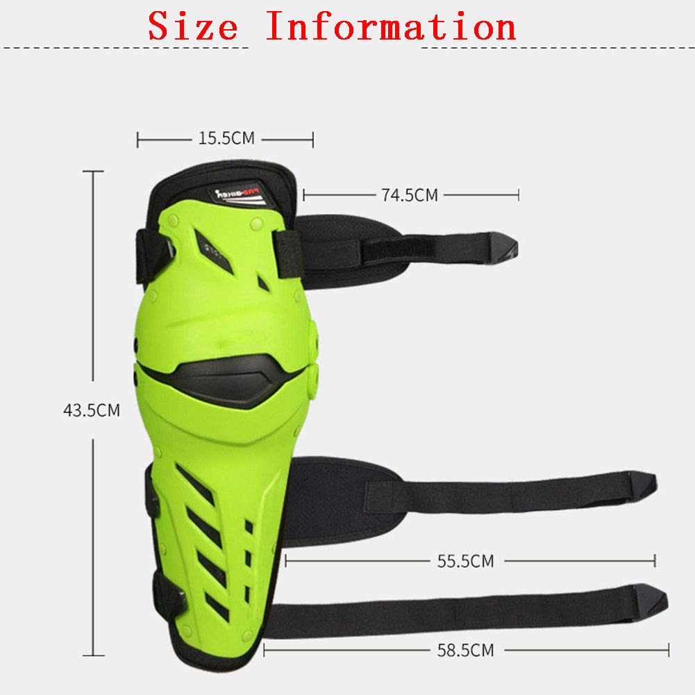 Ginocchiere Moto, PVC Resistente All'usura, Ginocchiere Ad Alta Elasticità Anticollisione, Flessibile, Traspirante E Antivento, Bicicletta, 1 Paio