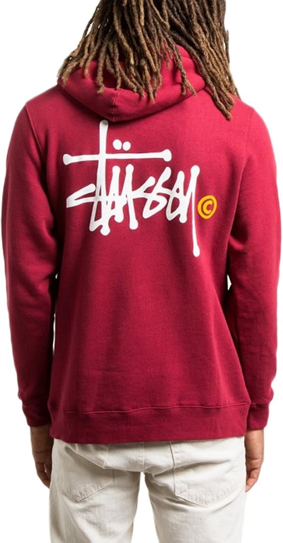 Stussy Basic Logo sudadera con capucha Rojo y naranja: Amazon.es: Ropa