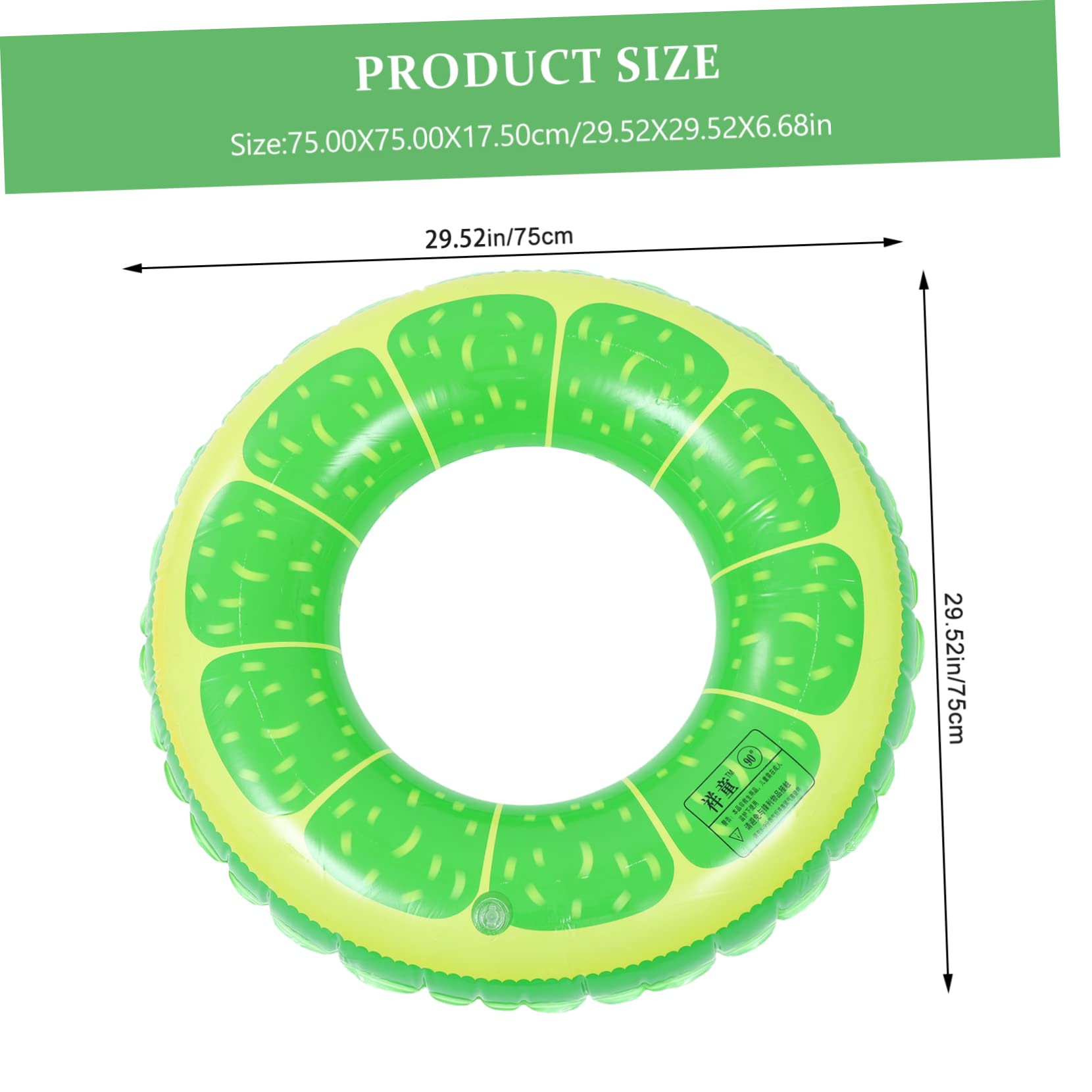 ifundom Inflatable Swim Ring Design Easy to Inflate Deflate for Pools Beaches Portable Floating Ring for Adults Summer Present