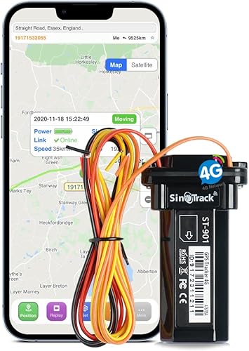 SINOTRACK ST-901W 3G Rastreador GPS de vehículo, Mini Localizador GPS en tiempo real, Dispositivo de Vehículo Oculto, Impermeable Coche Motocicleta