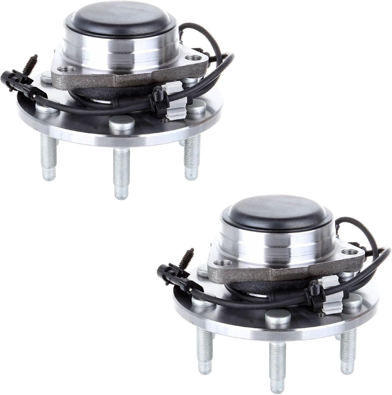 SCITOO 2x Wheel Hub Bearing Assembly Front 2002-2006 for Cadillac Escalade 1999-2007 for Chevrolet Silverado 1500, Suburban 1500, Tahoe for GMC Savana 1500, Sierra 1500, Yukon 6 Lugs w/ABS 2WD Only