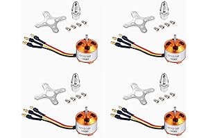 QWinOut High-Powered 1105 Brushless Outrunner Motor with Mount for RC Aircraft