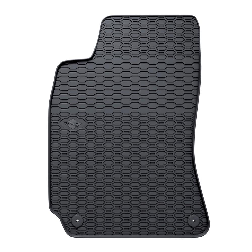 Alpha-Tex Tappetini Auto Per VW Passat (2005-2010) 4 Pezzi - Nero Con Bordo Bordeaux, Made In Germany - 3