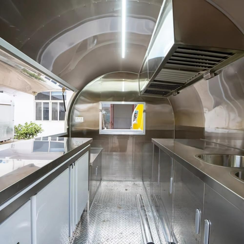 Mobilna przyczepa gastronomiczna kuchnia komercyjna restauracja