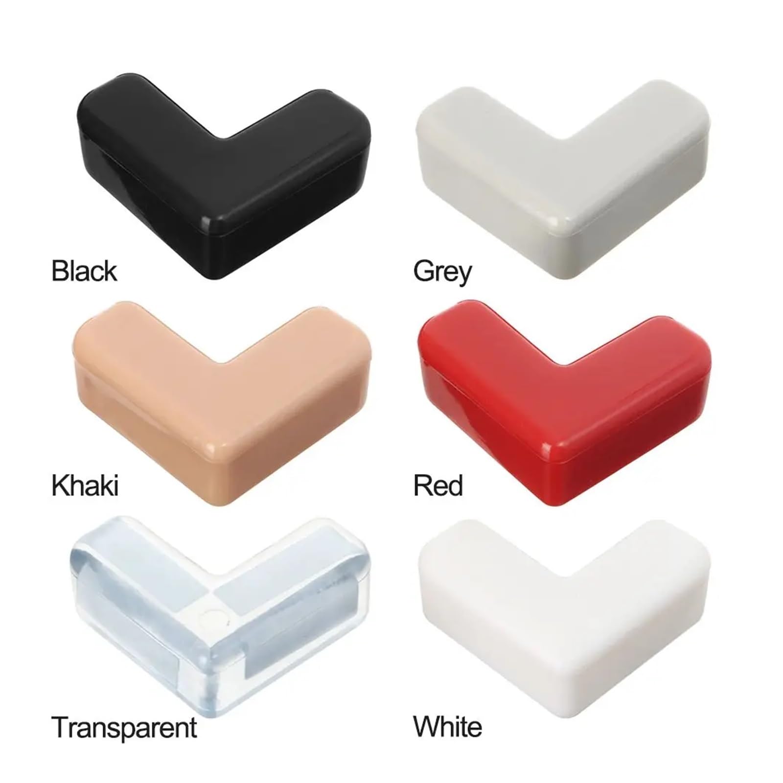 Protectores de Esquinas para mesas, Seguridad Infantil, 4 Piezas, PVC Suave, autoadhesivos, para Escritorio.