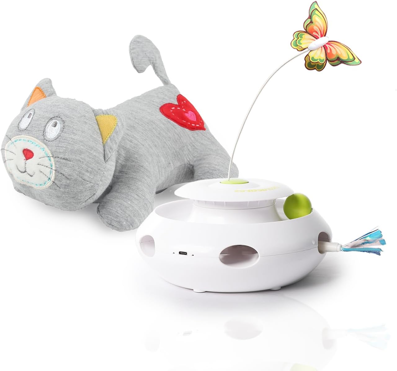 ALL FOR PAWS Cat Heartbeat Toy with 3 in1 Cat Toys